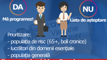 RO Vaccinare: Se deschid listele de așteptare!