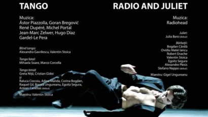 Spectacol de dans contemporan „Tango. Radio & Juliet” cu ocazia Zilei Mondiale a Artei!