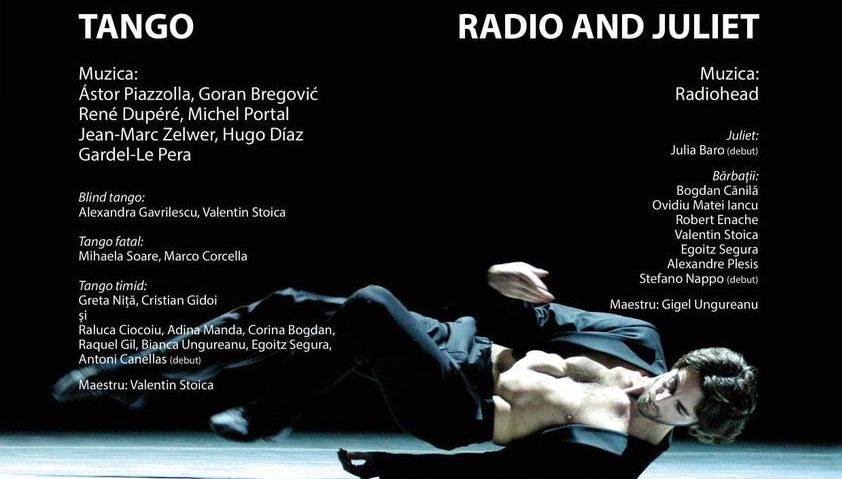 Spectacol de dans contemporan „Tango. Radio & Juliet” cu ocazia Zilei Mondiale a Artei!