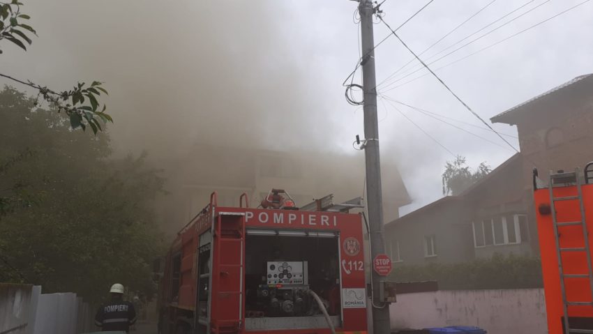 Incendiu în Capitală