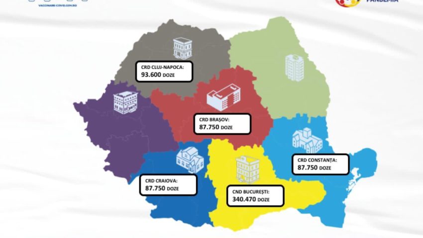 O nouă tranșă de vaccin produs de Pfizer BioNTech sosește mâine în țară