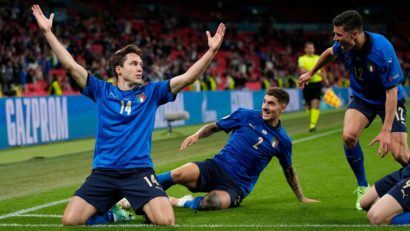 EURO2020: Italia se califică în sferturi după ce depășește cu greu Austria în prelungiri