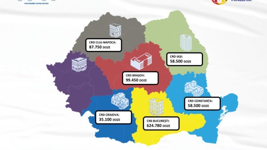 Romania primește 964.080 doze de vaccin de la Pfizer BioNTech