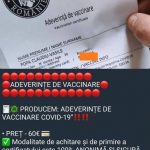 adeverinta vaccinare falsificata