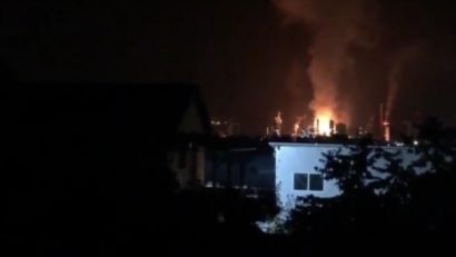 Explozie urmată de incendiu la Combinatul Chimic Azomureş, o persoană rănită