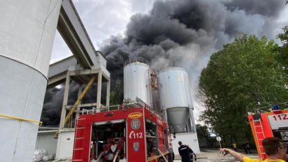 Incendiu în zona industrială a municipiului Constanța