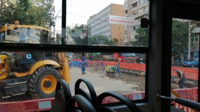 Linia tramvaiului 41, blocată la Turda