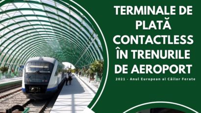 Plată contactless a biletului de călătorie pe trenurile către aeroport!