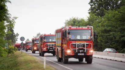 Convoiul format din cei peste 100 de pompieri salvatori a ajuns în Atena!