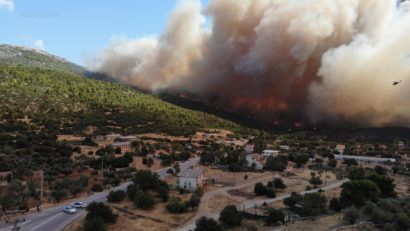 Alertă de incendii forestiere în Grecia!