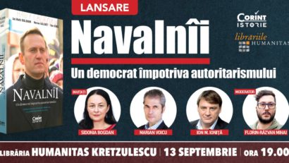 Lansare volumului „Navalnîi. Un democrat împotriva autoritarismului”, pe terasa librăriei Humanitas Kretzulescu!