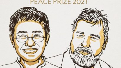 Maria Ressa şi Dmitri Muratov au câştigat Premiul Nobel pentru pace!