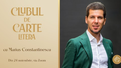 Jurnalistul cultural Marius Constantinescu se alătură comunității Clubului de carte Litera!