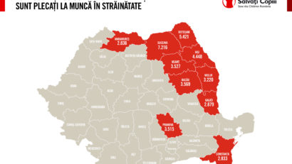 Harta copiilor rămași singuri în România: Peste 75.800 de copii au cel puțin un părinte la muncă, în afara țării!