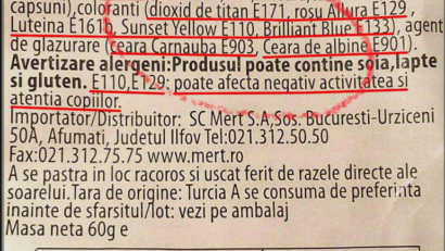 INTERZIS : dioxidul de titan (E171) ca aditiv alimentar