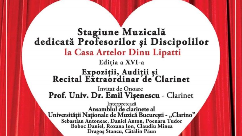 Stagiune dedicată Profesorilor și Discipolilor la Casa Artelor Dinu Lipatti – Ediția a XVI-a!