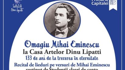 Omagiu Mihai Eminescu la Casa Artelor „Dinu Lipatti”!