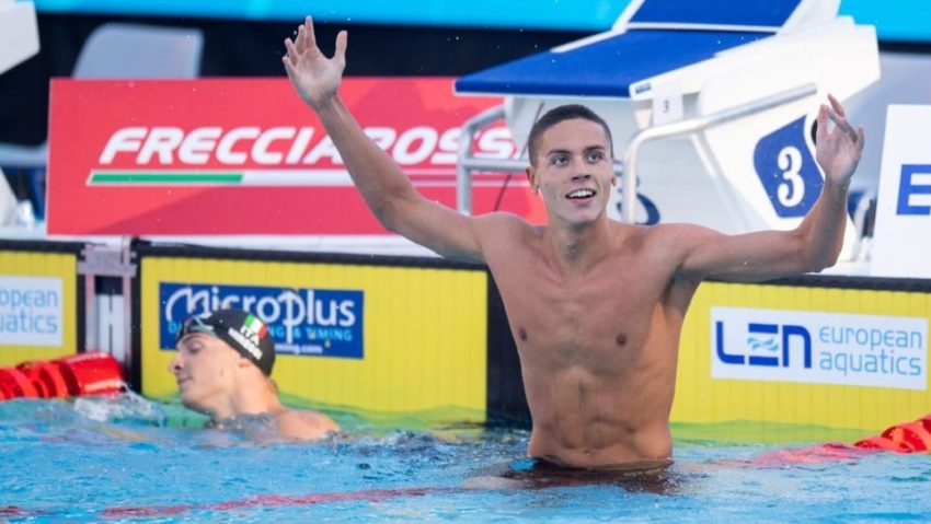 David Popovici, în finala probei de 200 m liber, la CM de Nataţie în bazin scurt!