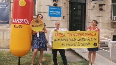 Protest în faţa Ministerului Sănătăţii faţă de raportarea ineficientă a infecţiilor nosocomiale din spitale