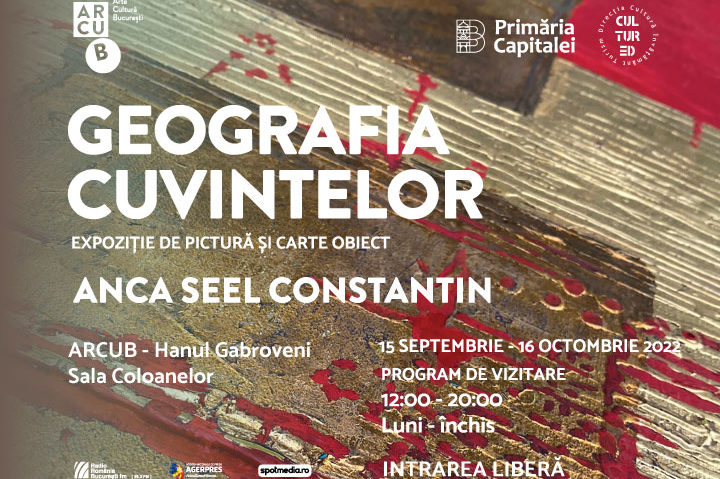 Geografia cuvintelor – expoziție de pictură și carte obiect