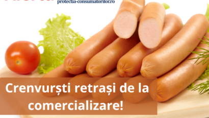 Crenvurştii Wudy au fost retraşi de la comercializare, ca urmare a detectării Listeria