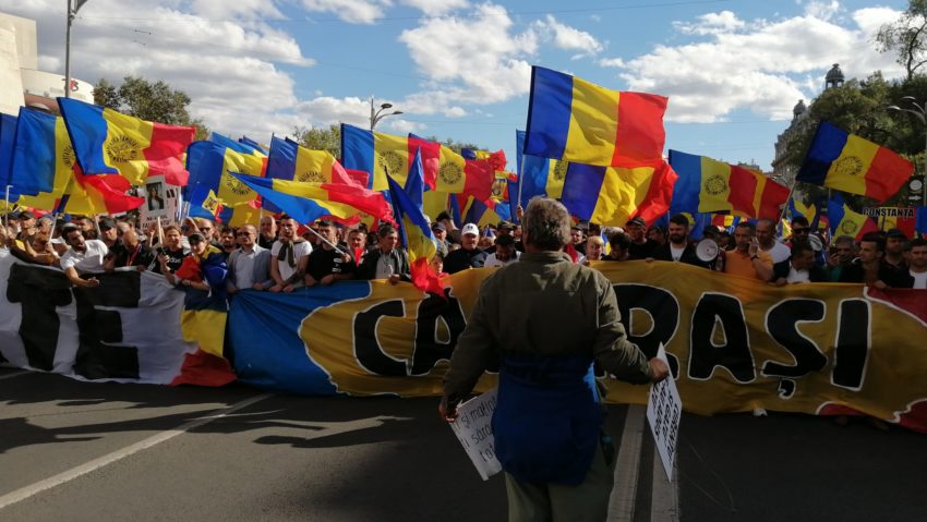 Miting in centrul Capitalei