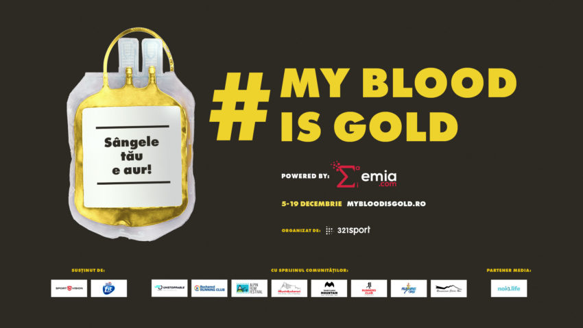 O nouă ediție a campaniei naționale de donare de sânge #MyBloodIsGold