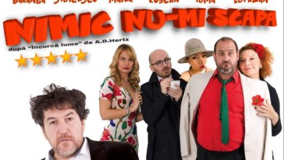 Iubire cu bucluc în comedia premiată „Nimic nu-mi scapă”, la ARCUB!