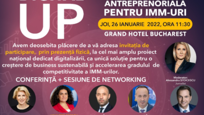 Prima ediție din acest an a proiectului „Digital UP” va avea loc la București