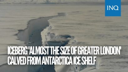 Antarctica: Aisberg imens, desprins de banchiză!