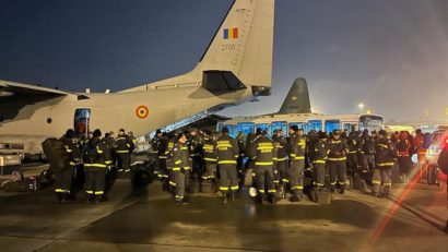 Cele 2 aeronave militare care au transportat echipa de salvatori români au aterizat în Adana, Turcia