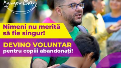 Ajungem MARI recrutează voluntari pentru copiii din centrele de plasament