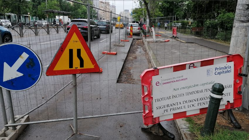 Curse cu obstacole în Capitală din cauza lucrărilor la sistemul de termoficare