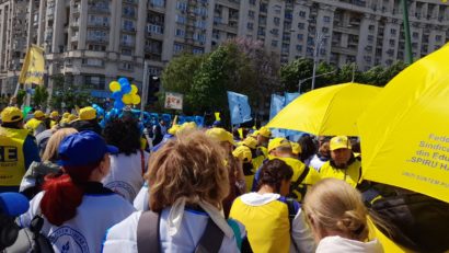 Sindicaliştii din Educaţie organizează un nou protest în Capitală