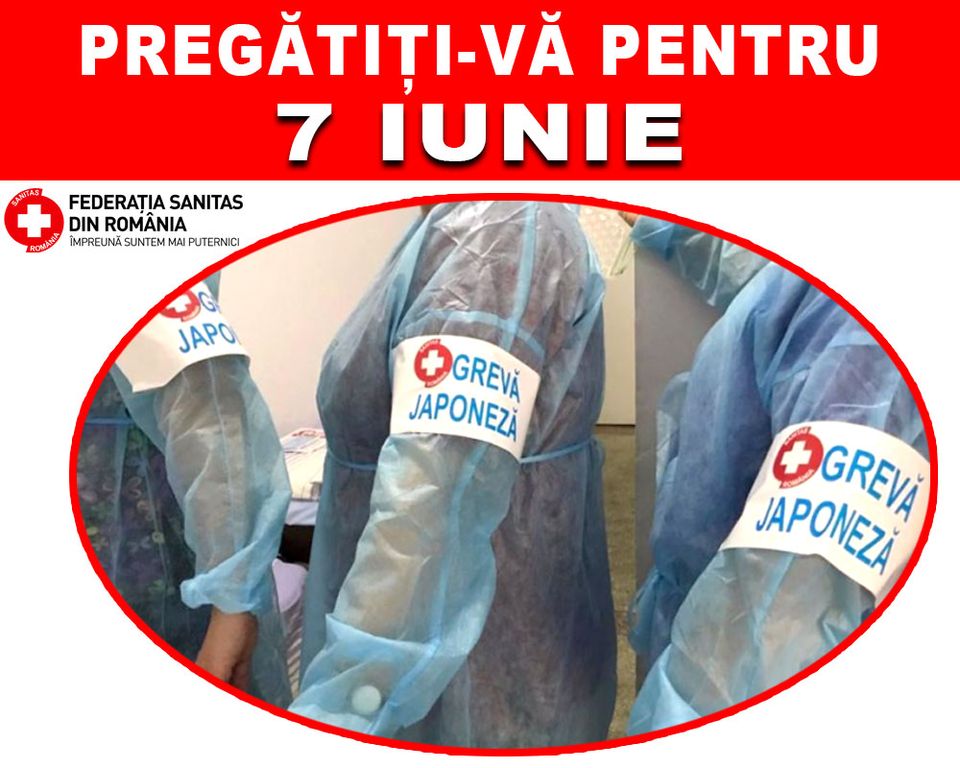 Sanitas: Grevă japoneză începând cu data de 7 iunie