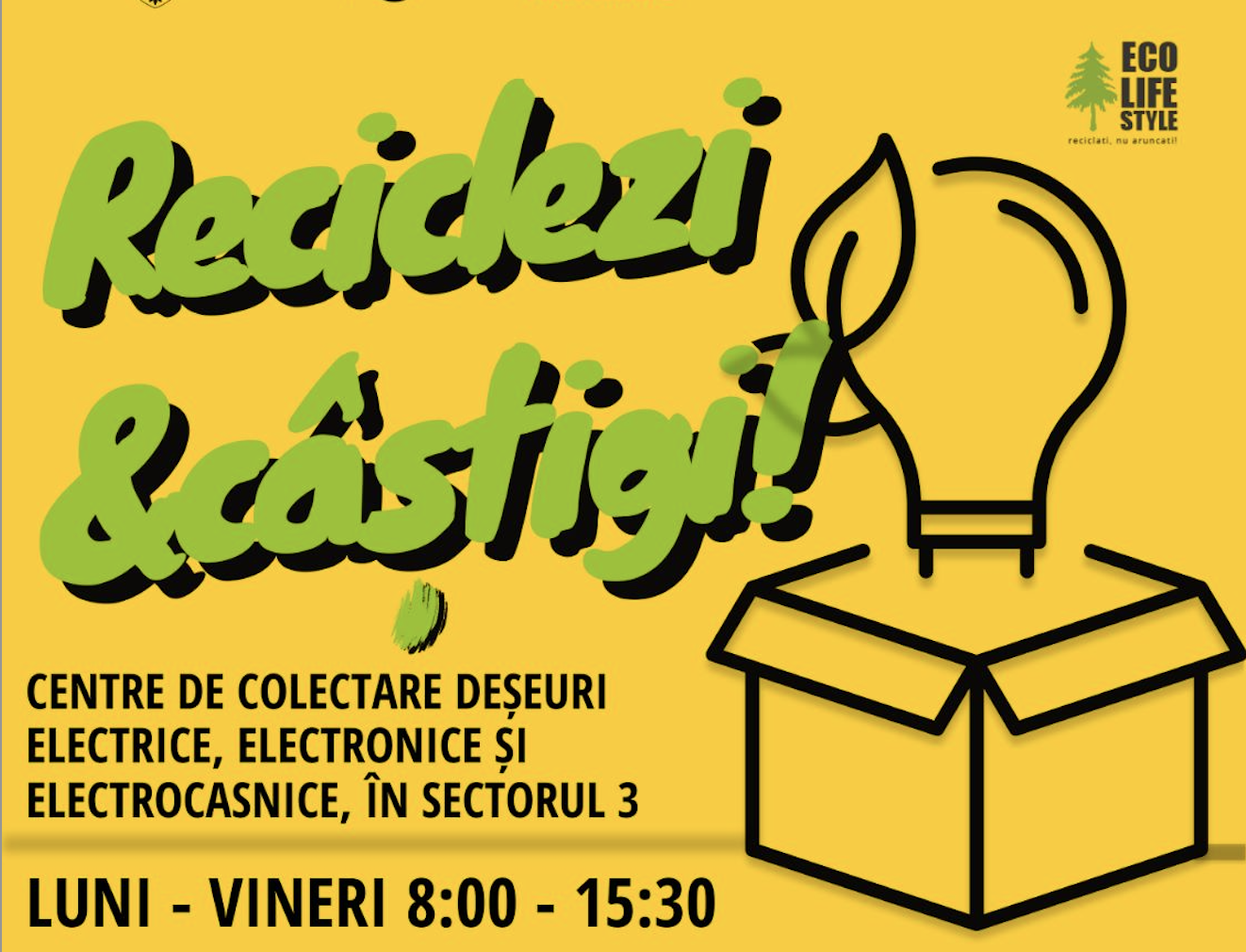 „Reciclezi și câștigi” – Campanie de reciclare a deșeurilor electronice în Sectorul 3