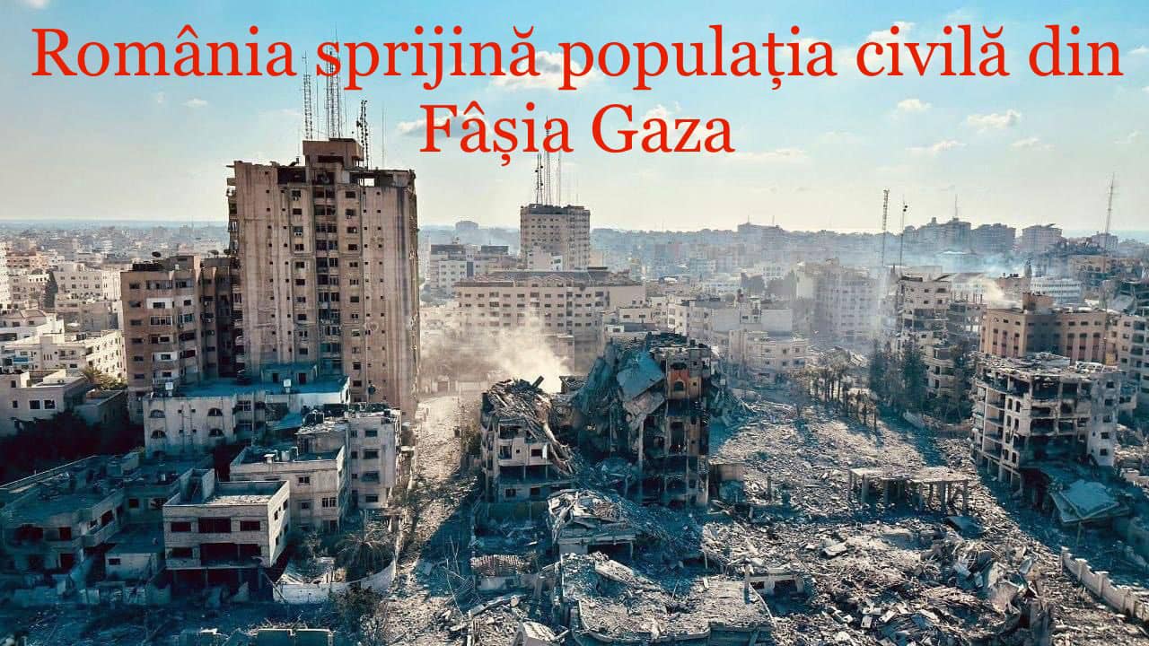 CNSU- România sprijină populaţia civilă din Fâşia Gaza