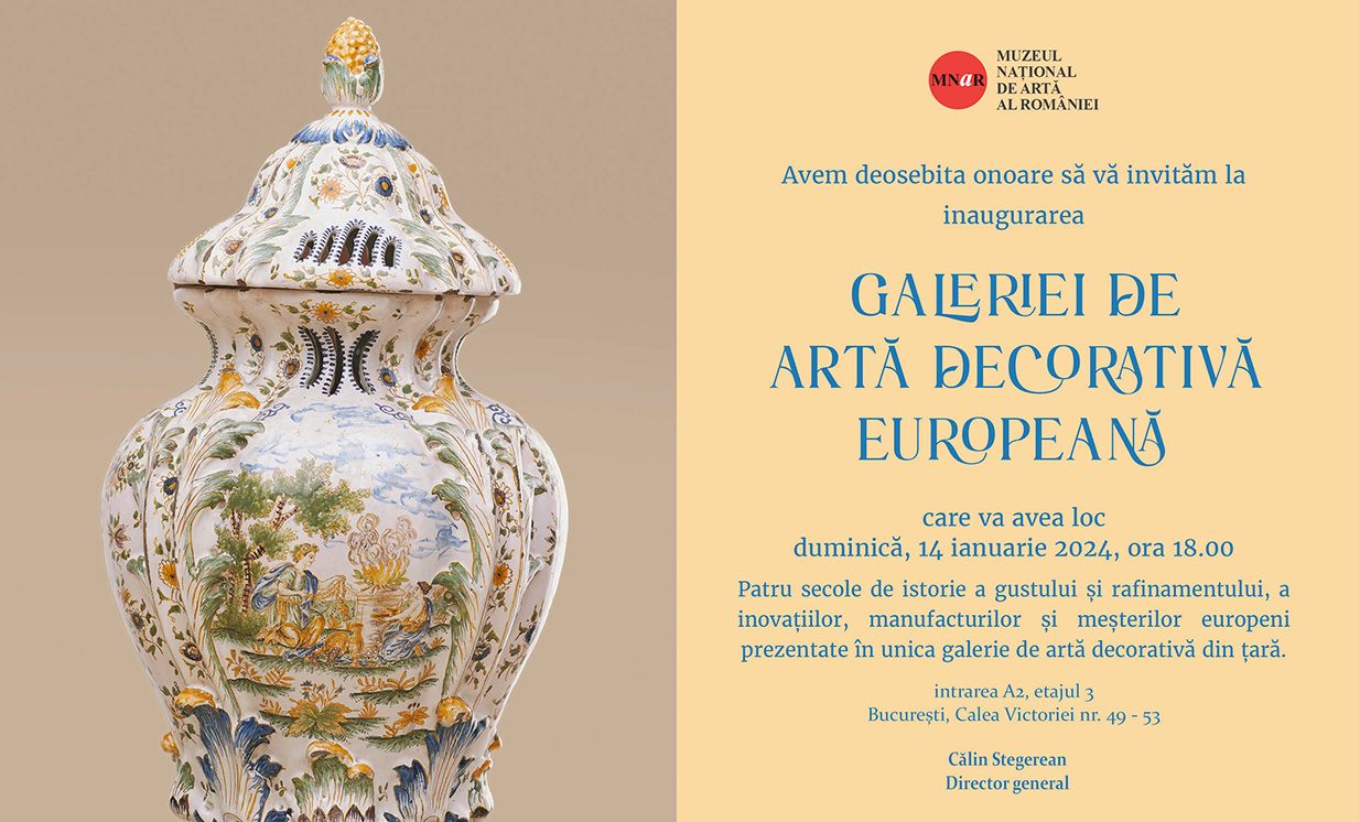 MNAR va inaugura Galeria de Artă Decorativă Europeană de Ziua Culturii Naționale