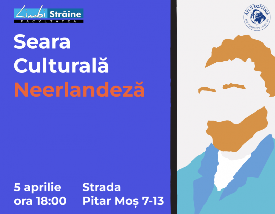 Seara Culturală Neerlandeză are loc la Facultatea de Limbi și Literaturi Străine