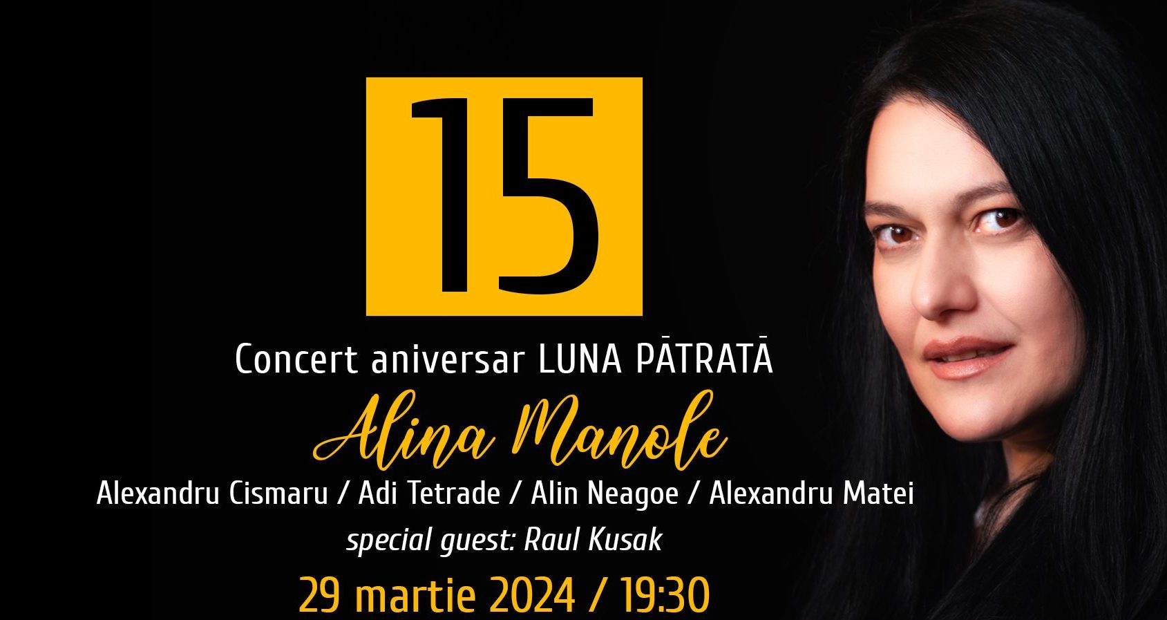 Concert aniversar Luna Pătrată by Alina Manole – 15 ani