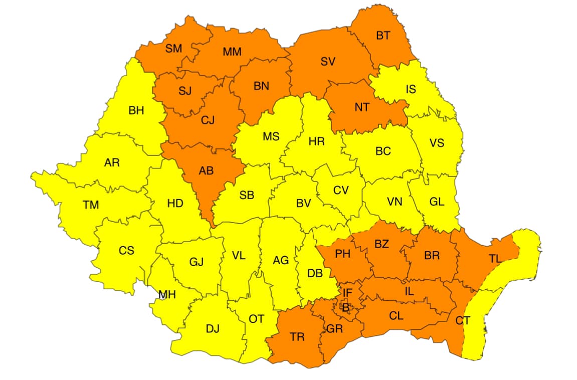 Marti, si in Capitala, vor fi intensificări susținute ale vântului