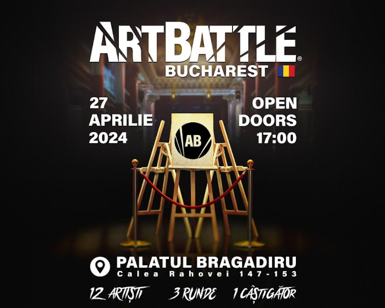 Art Battle revine cu a treia editie, la Palatul Bragadiru, pe 27 aprilie