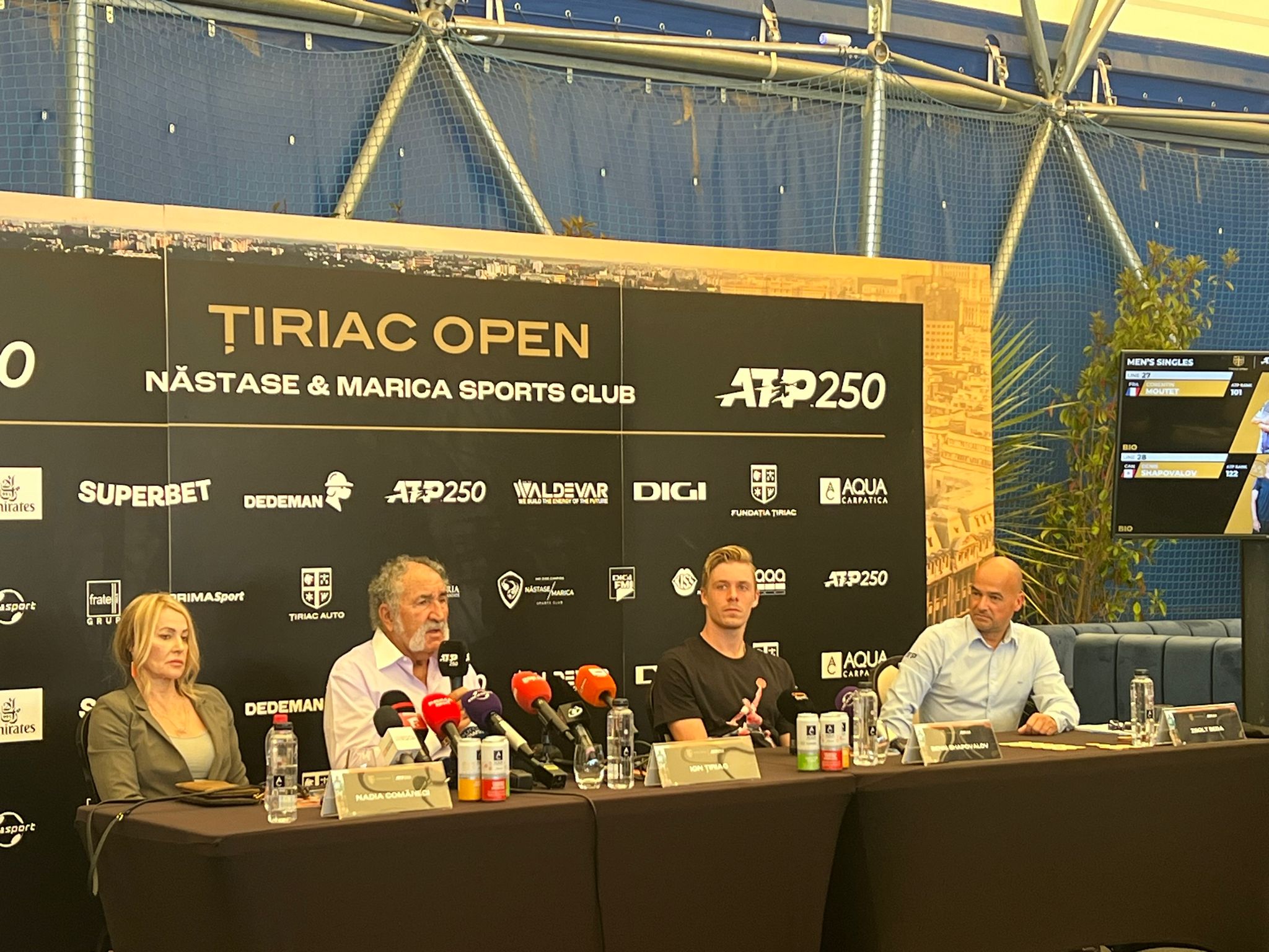 S-au stabilit duelurile de la ATP Țiriac Open, turneul care revine în Capitală. Denis Shapovalov, pentru prima dată în România: „Vreau să încerc mâncarea de aici și sper să fac o figură frumoasă”