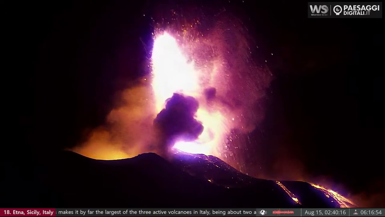 O nouă erupţie a vulcanului Etna a închis aeroportul din Catania!