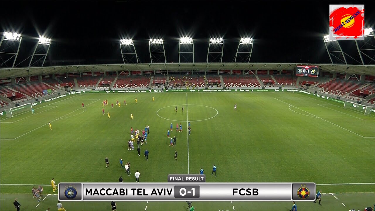 VIDEO: FCSB trece înainte de intrarea în prelungirile dublei manșe de Maccabi Tel Aviv, cu un gol neașteptat. Calificare automată în grupele europene