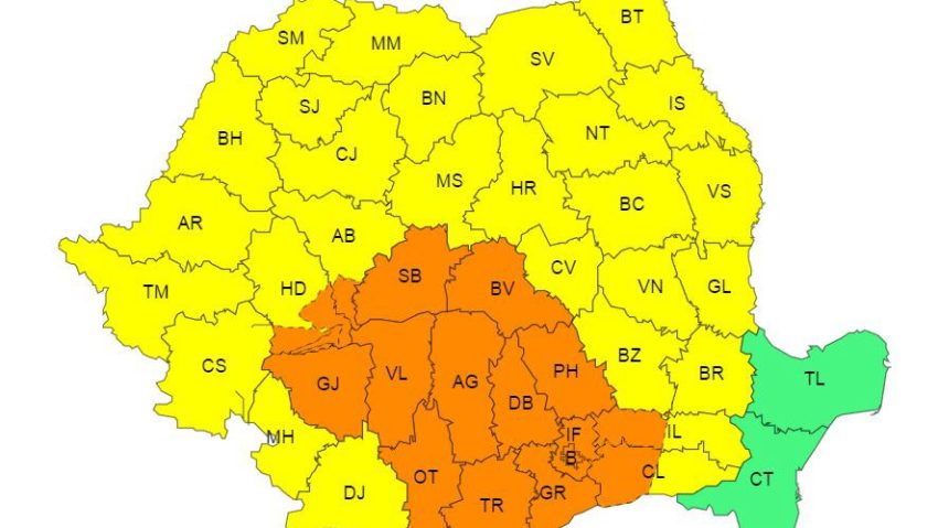 Şedinţă extraordinară a Comitetului ministerial pentru situaţii de urgenţă al MMAP, ca urmare a avertizărilor hidro-meteo