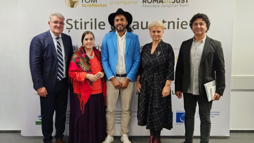 Sub deviza „Știrile nu au etnie”, Asociația RomaJust lansează Campania „rOM la reflector” la sediul Reprezentanței Comisiei Europene în România