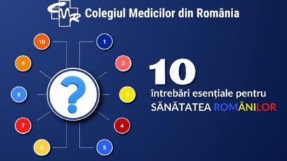 Colegiul Medicilor adresează un set de întrebări reprezentanţilor partidelor politice şi candidaţilor la Preşedinţie