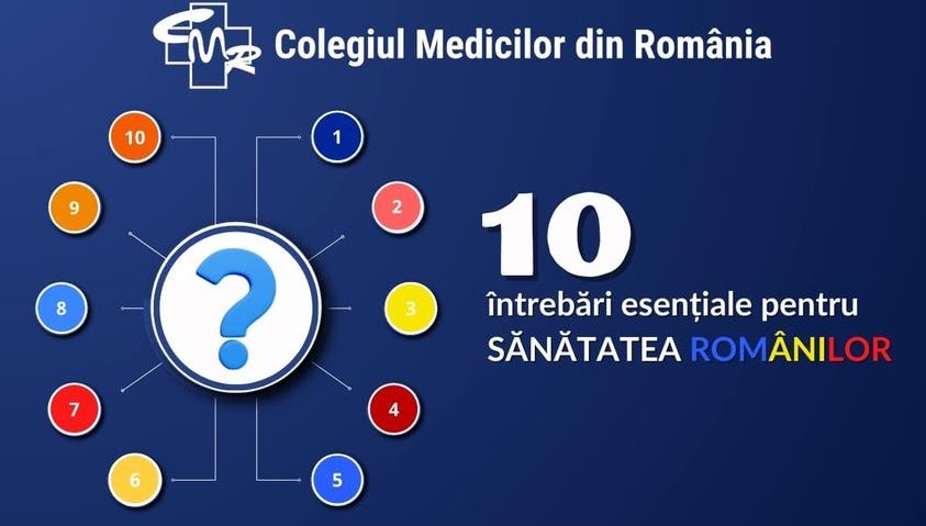 Colegiul Medicilor adresează un set de întrebări reprezentanţilor partidelor politice şi candidaţilor la Preşedinţie