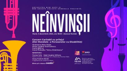 „Neînvinșii”, concert caritabil cu prilejul Zilei Mondiale a Persoanelor cu Dizabilități